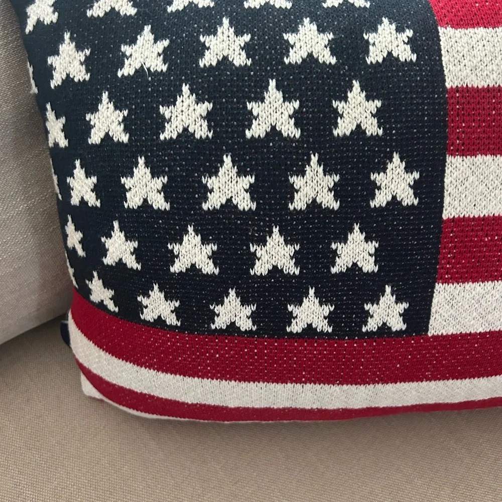 “New” Brooks Brothers American Flag Holiday Pillow LAST ONE!!